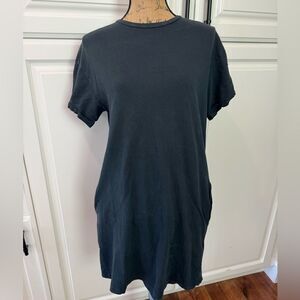 Zara T-shirt dress light black with pockets